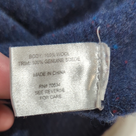 Orvis Men's Navy Zip-Up Sweater 100% WOOL... AMAZING!!! - Picture 8 of 14